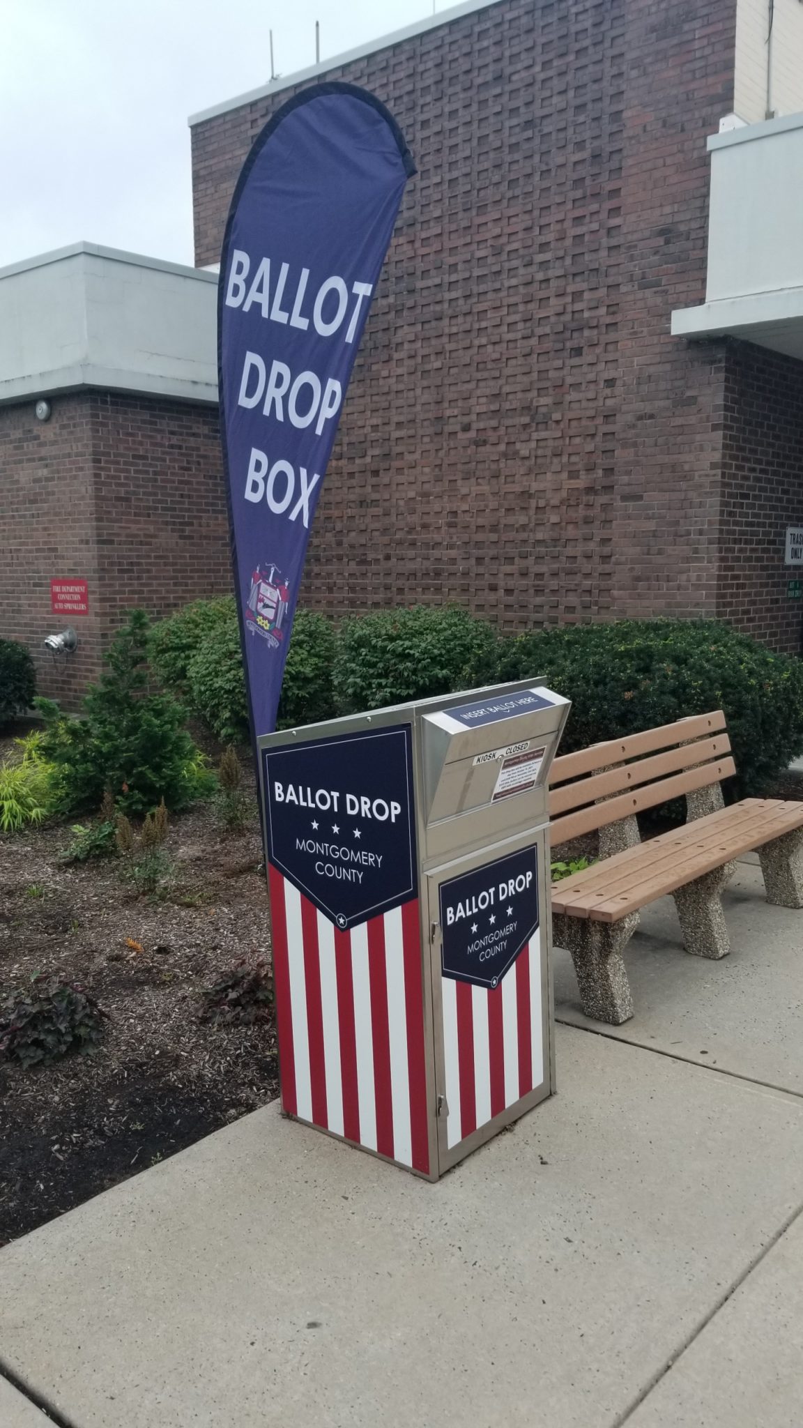 Secure Ballot Drop Box in Upper Merion Upper Merion Township