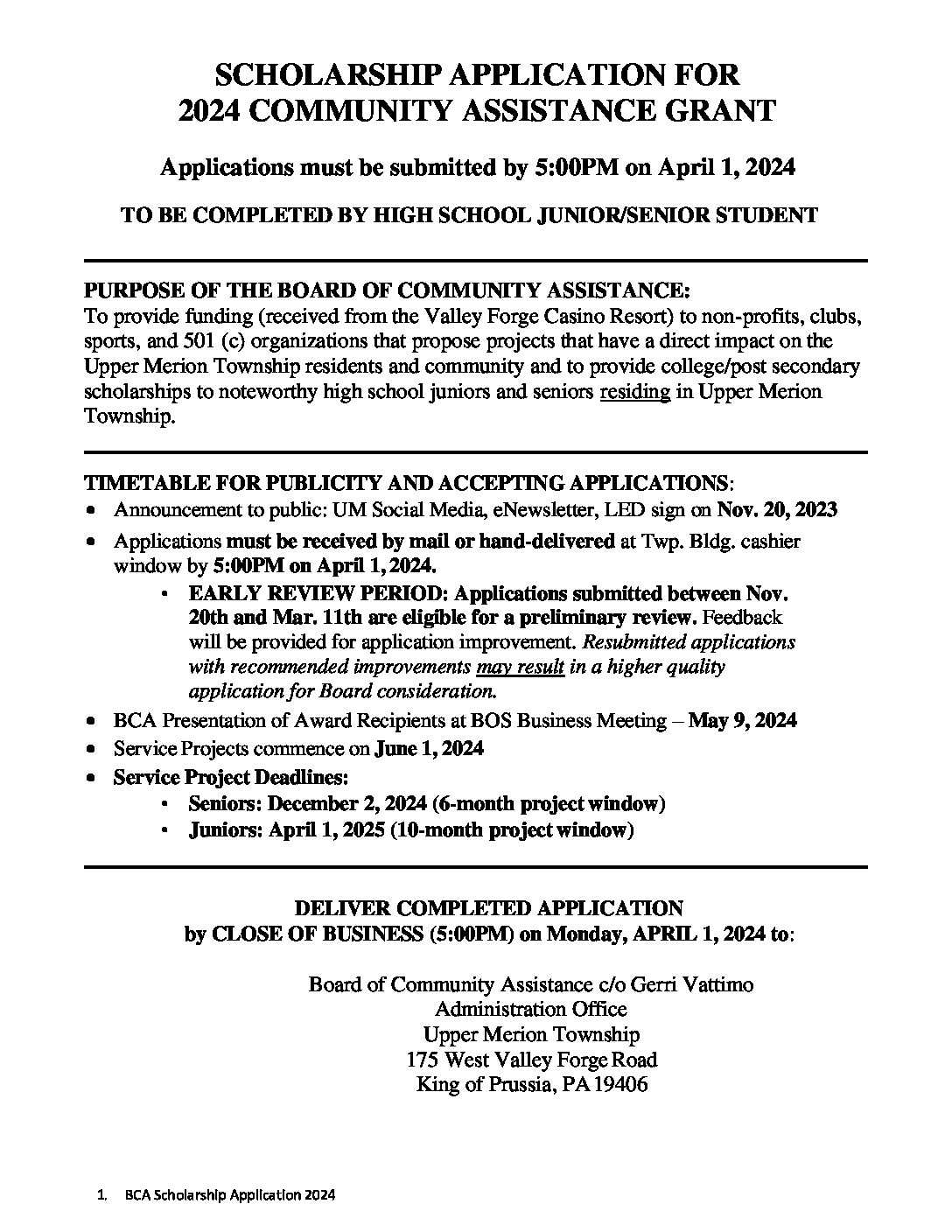 2024 Scholarship Application Final V 1 Fillable Upper Merion Township   2024 Scholarship Application Final V.1 Fillable Pdf 