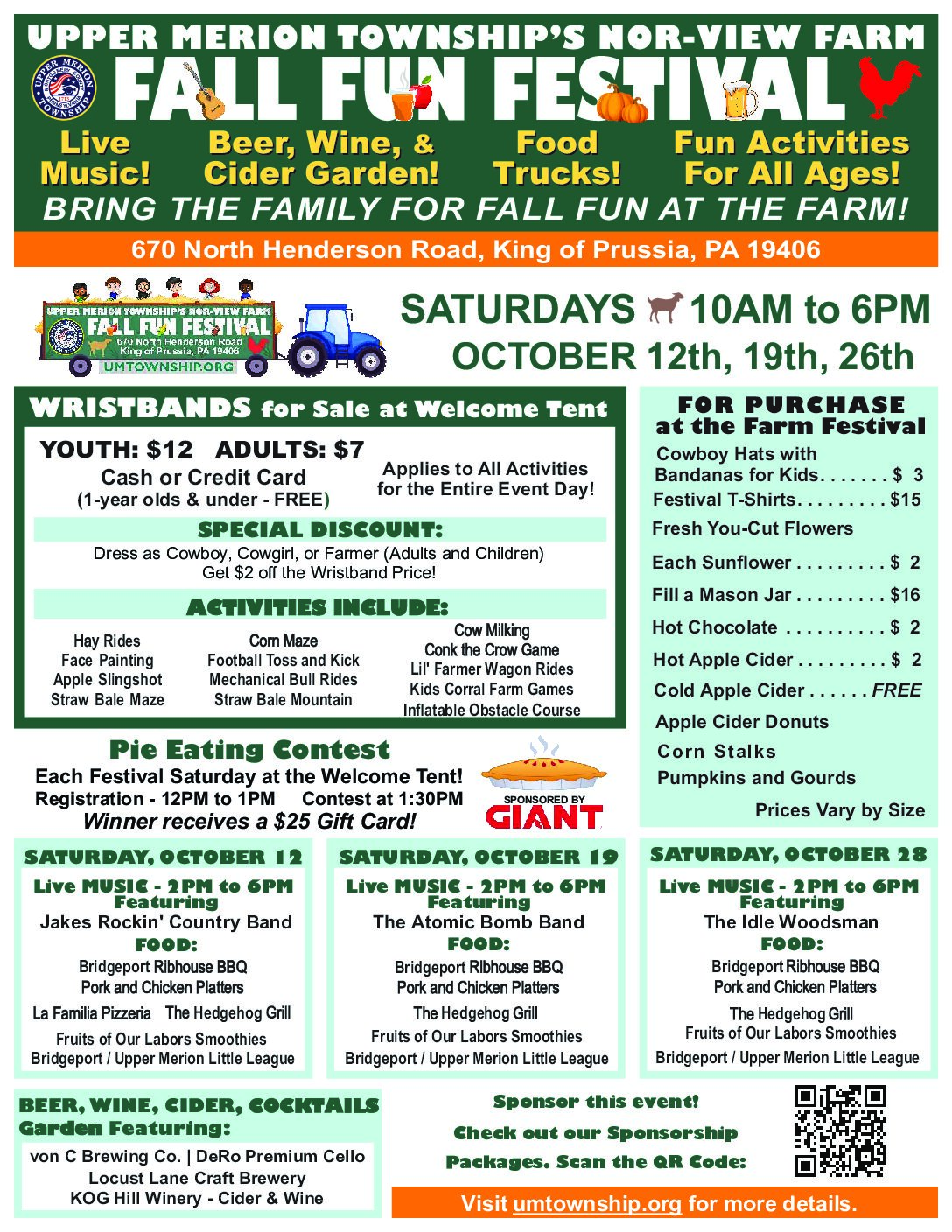 Nor-View Farm Fall Fun Fest FLYER 2024.v1 – Upper Merion Township