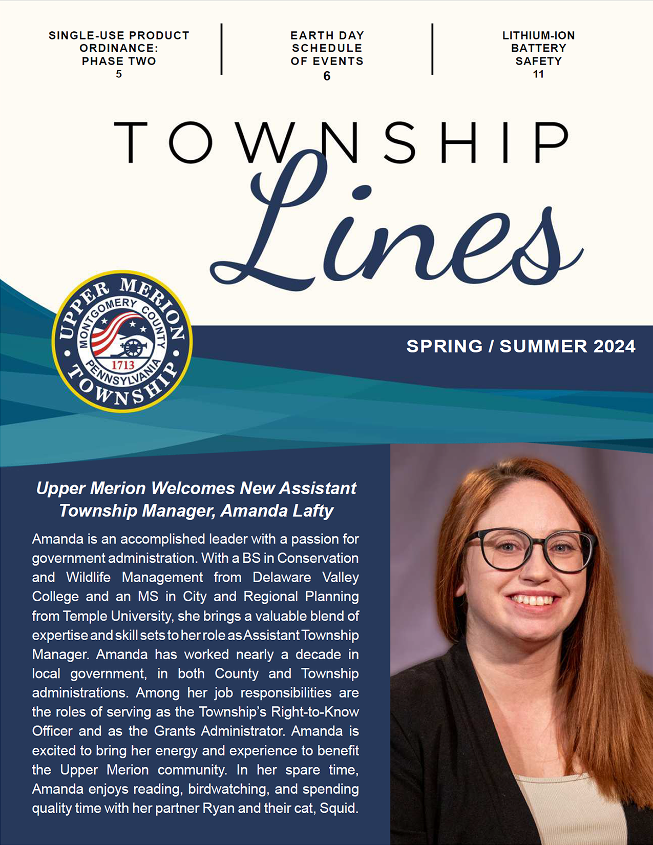 Twp Lines Spring Summer 2024 COVER Upper Merion Township